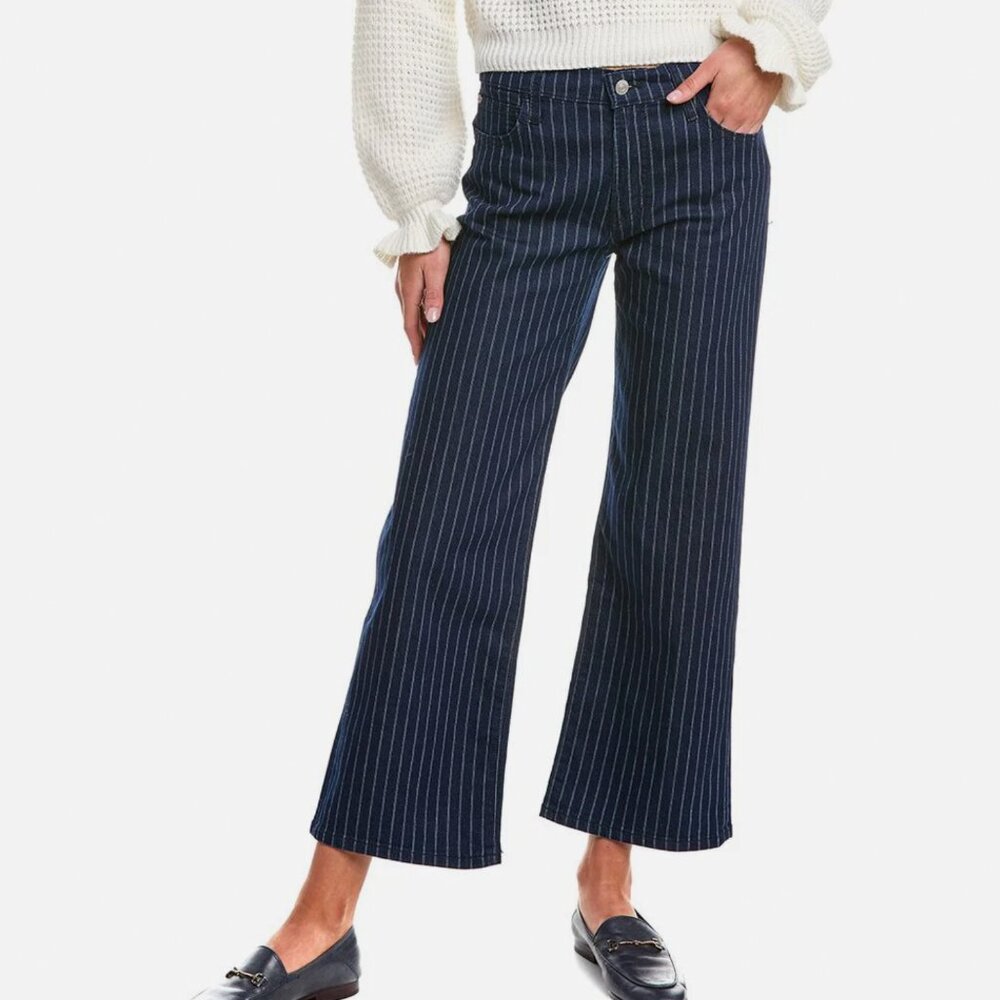 Rosalie winona high-rise wide leg jean Pinstripe